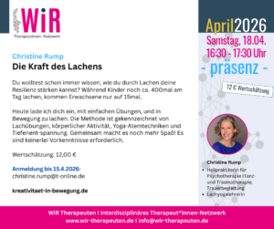Die Kraft des Lachens, Vortrag 18. April 2026, Christine Rump
